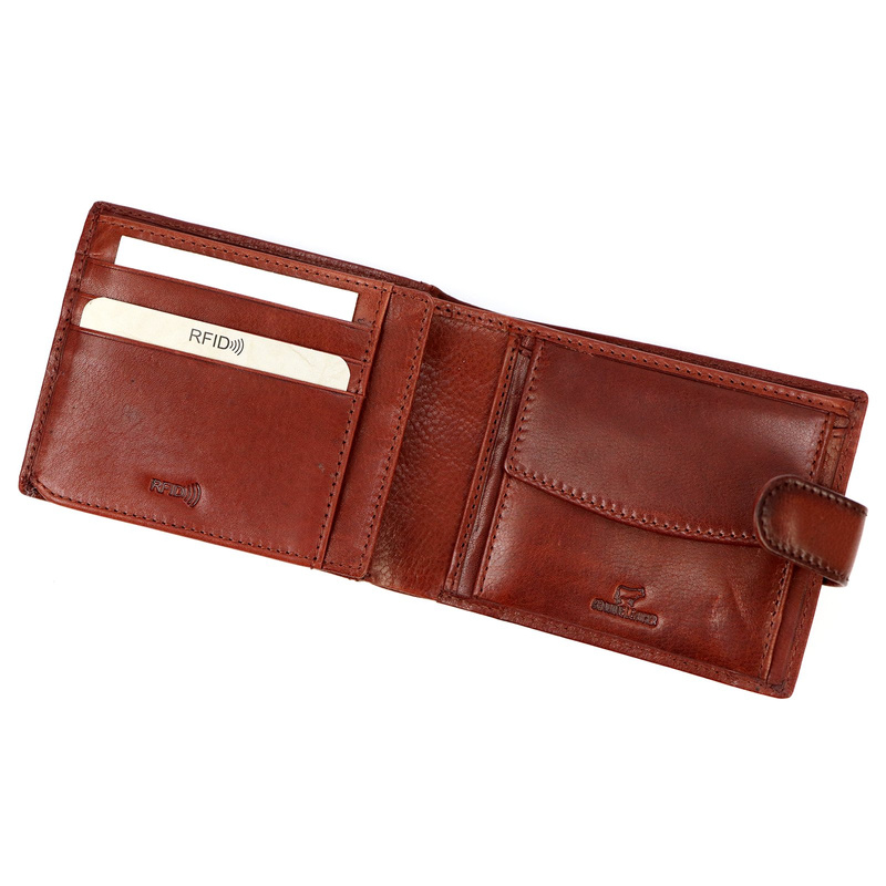 Men's genuine leather wallet EL FORREST 709-29 RFID