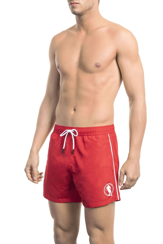 Stroje kąpielowe marki Bikkembergs Beachwear model BKK1MBS05 kolor Czerwony. Odzież Męskie. Sezon: