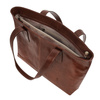 Women's leather elegant shoulder shopper bag