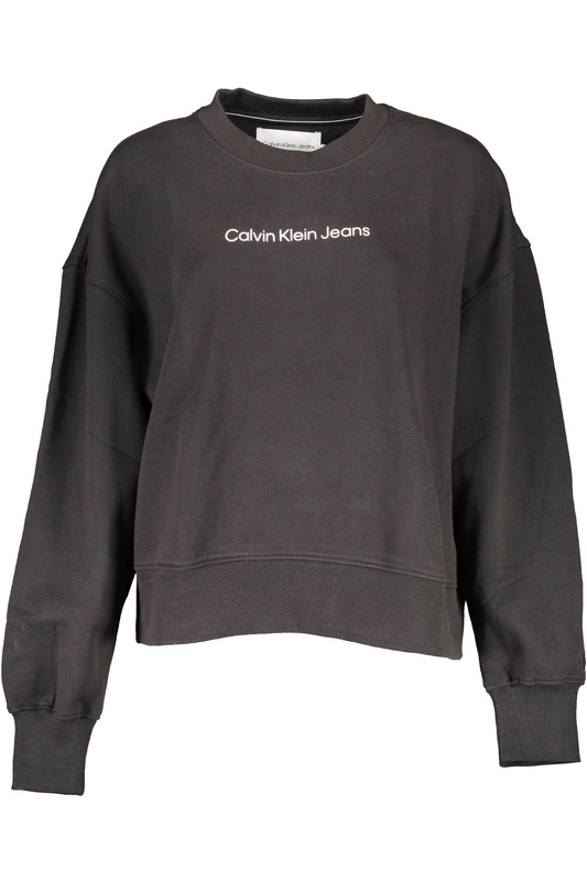 CALVIN KLEIN WOMEN&#39;S ZIPLESS SWEATSHIRT BLACK