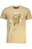 CAVALLI CLASS HERREN-KURZÄRMELIGES T-SHIRT BEIGE