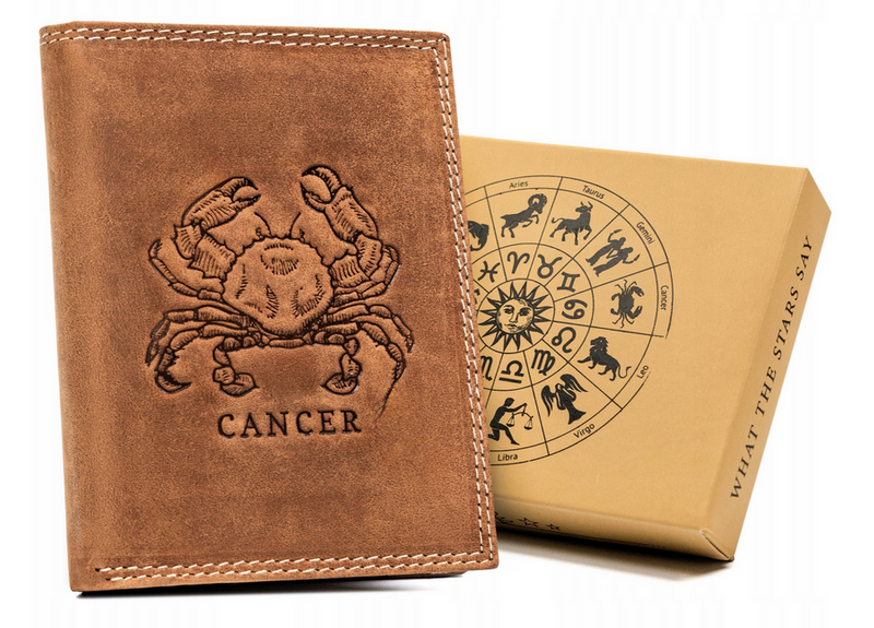 Men's wallet with zodiac signs pattern Always Wild