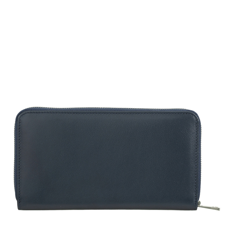 Zip around coloured soft leather woman's RFID wallet by DUDU, multi-compartment with credit card holder, new Dudubags collection