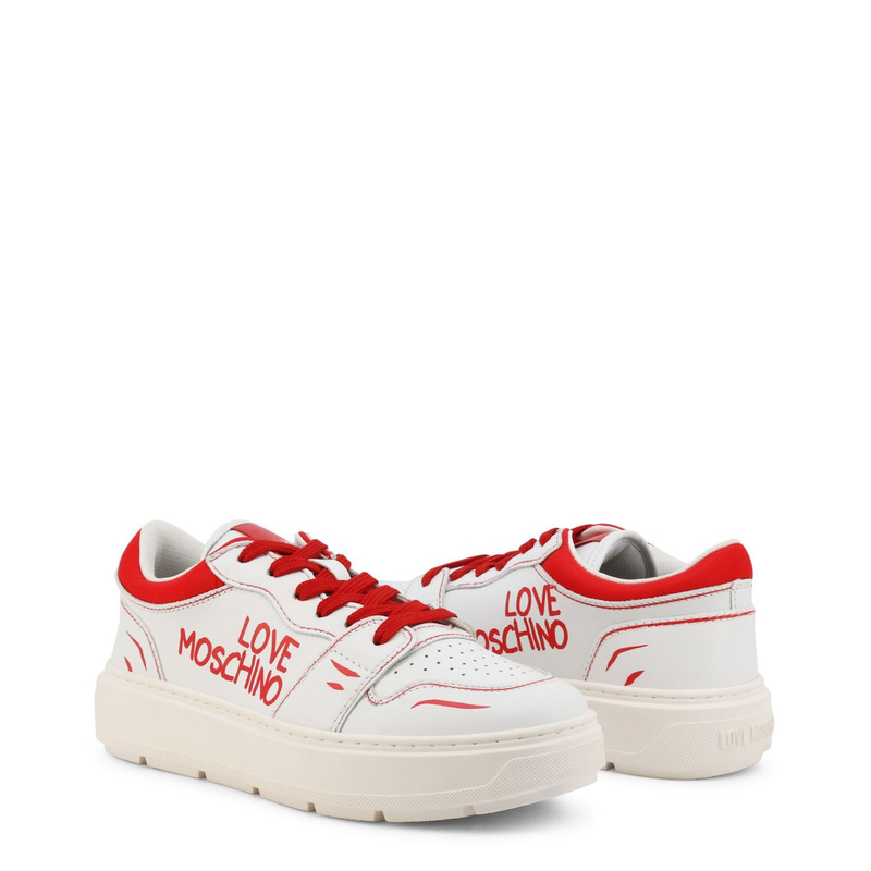 Sneakers Marke Love Moschino Modell JA15254G1GIAA Farbe Weiß. Schuhe Damen. Saison: Frühling/Sommer