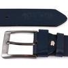 Beltimore leather men's belt navy blue wide E02 : Colors - navy blue, Strap size - r.110-125 cm