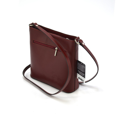 Leather, roomy women's shoulder messenger bag