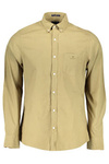 GANT MEN&#39;S GREEN LONG SLEEVE SHIRT