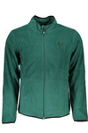 GIAN MARCO VENTURI MEN&#39;S GREEN ZIP SWEATSHIRT