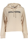 TOMMY HILFIGER WOMEN&#39;S ZIPLESS SWEATSHIRT BEIGE