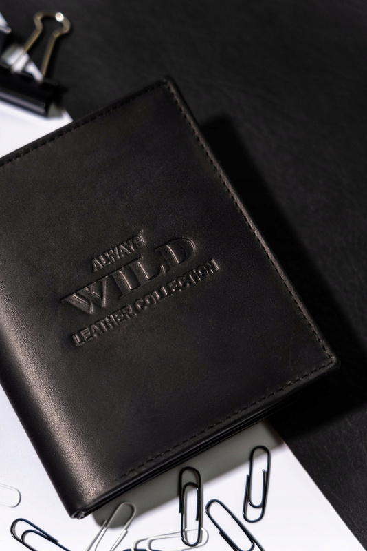 Leather men's wallet classic style Always Wild