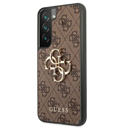 Guess GUHCS22S4GMGBR S901 S22 brązowy/brown hardcase 4G Big Metal Logo