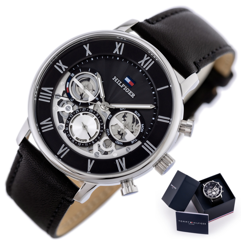 Stilvolle Herrenuhr mit Datum TOMMY HILFIGER