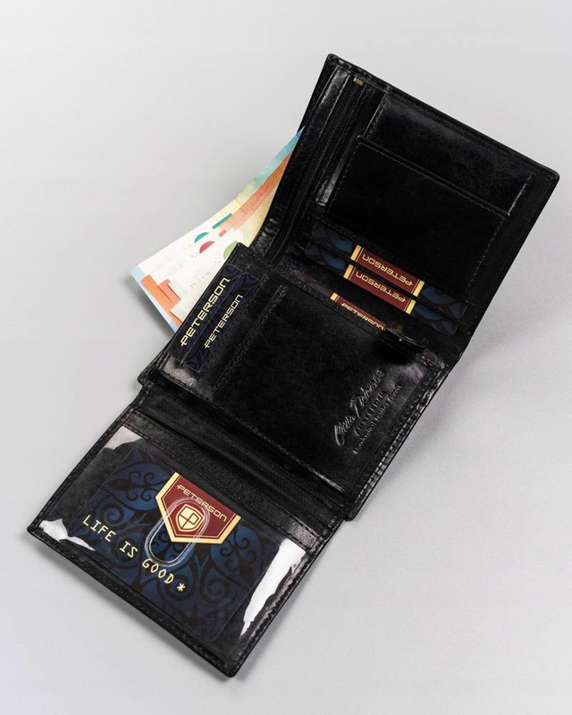 Leather's wallet RFID PETERSON PTN 22308-VT-E