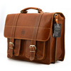 Classic briefcase, leather document bag