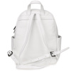 White small leather women's backpack elegant backpack A5 Beltimore P15