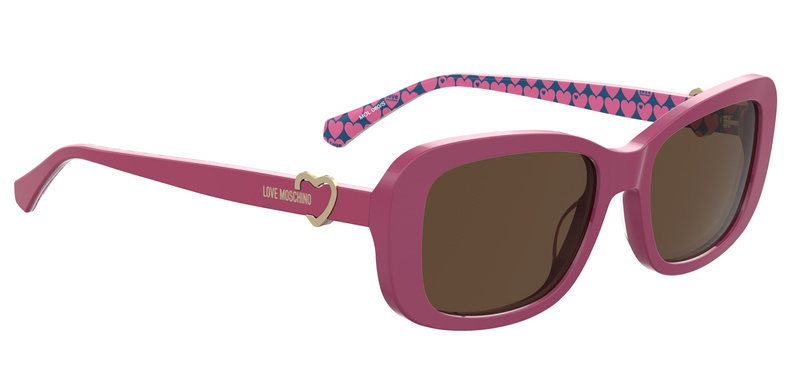 SUNGLASSES LOVE MOSCHINO WOMEN MOL060SMU1F57 (Szkło/Zausznik/Mostek) 55/16/140 mm)