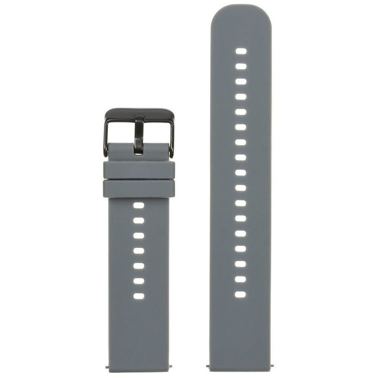 U27 rubber watch strap - dark gray/black - 20mm