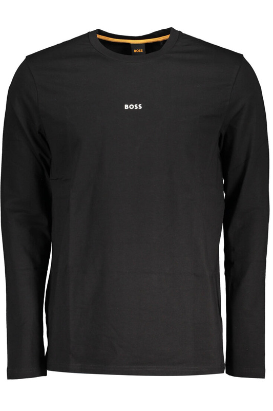 HUGO BOSS SCHWARZES LANGÄRMELIGES HERREN-T-SHIRT