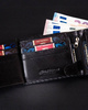 Men's genuine leather wallet Peterson PTN 304 MOTO2