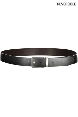 CALVIN KLEIN BROWN MEN&#39;S LEATHER BELT