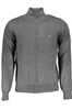 US GRAND POLO MEN&#39;S GRAY CARDIGAN