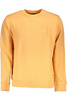 HUGO BOSS MEN&#39;S ORANGE ZIPLESS SWEATSHIRT