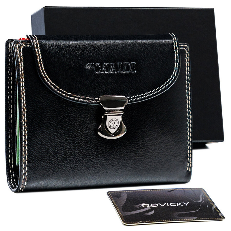 A stylish, roomy women's leather wallet 4U Cavaldi