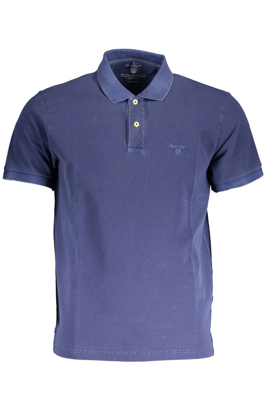 GANT SHORT SLEEVE POLO SHIRT MAN BLUE