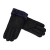 Five-finger leather insulated gloves