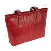 Women's leather elegant shoulder shopper bag