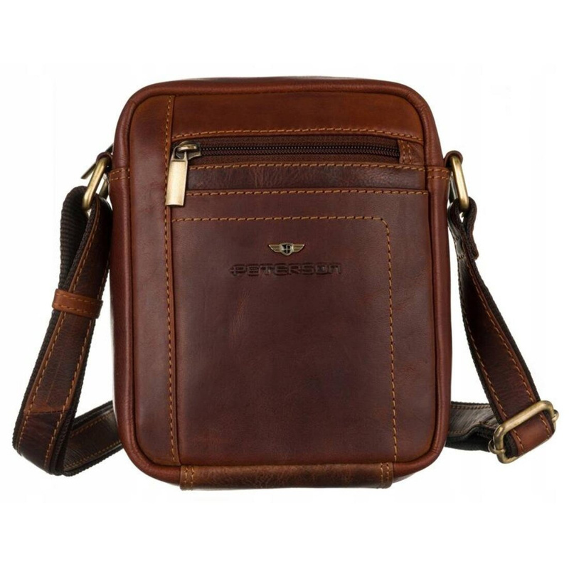 Herren Echtleder Tasche Peterson PTN TB-8020-COM