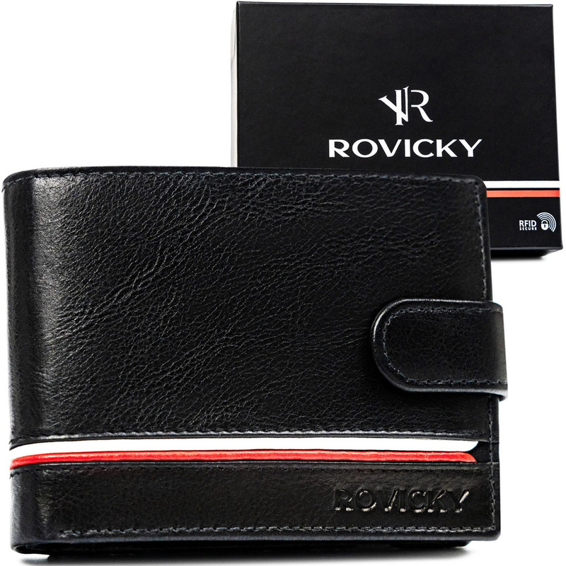 Elegant men's wallet with RFID protection from Rovicky