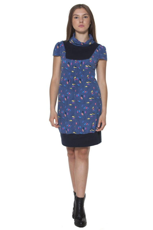 GINGER SHORT DRESS WOMAN BLUE