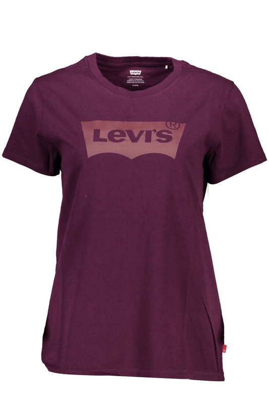 LEVI&#39;S PURPLE WOMAN SHORT SLEEVE T-SHIRT