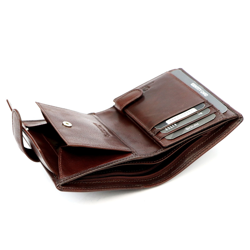 Men's genuine leather wallet EL FORREST 712-28 RFID