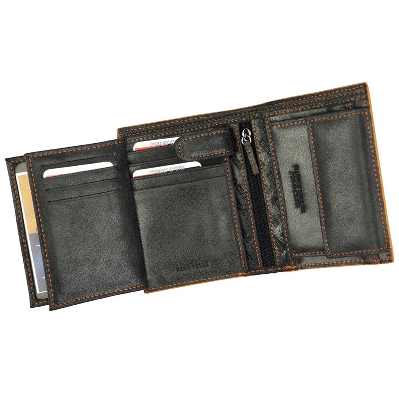 Men's genuine leather wallet Harvey Miller Polo Club 1223 475