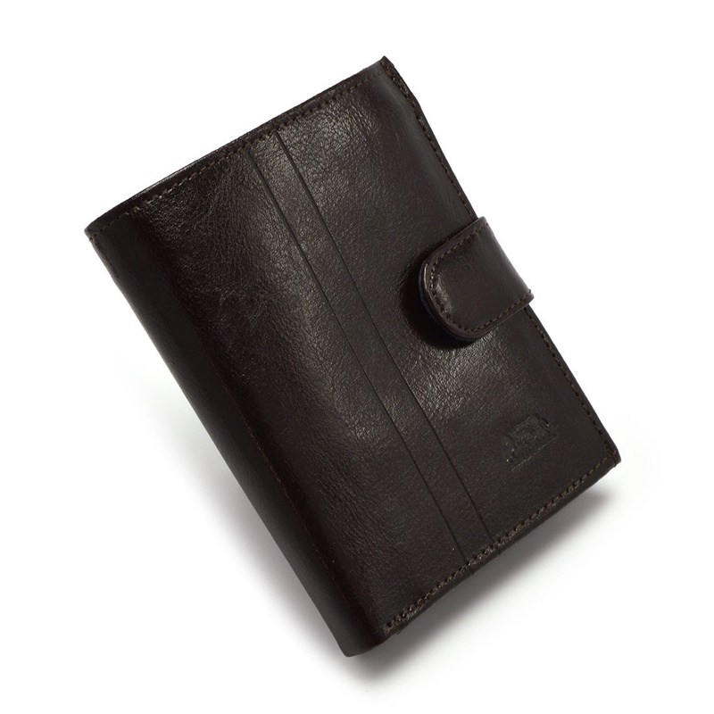 Practical, roomy men's leather wallet