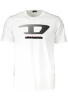 DIESEL WHITE MEN&#39;S SHORT SLEEVE T-SHIRT