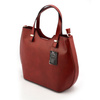 Elegant, stylish, large leather handbag