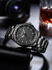 Graphite men's watch bracelet large solid Perfect M118