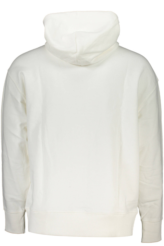 TOMMY HILFIGER MEN&#39;S WHITE ZIPLESS SWEATSHIRT