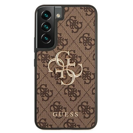 Guess GUHCS22S4GMGBR S901 S22 brązowy/brown hardcase 4G Big Metal Logo