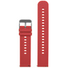 U27 rubber watch strap - red/silver - 18mm