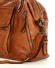 Torba biznesowa bowling retro bag skórzana - MARCO MAZZINI brąz camel