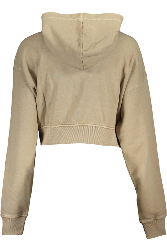 CALVIN KLEIN WOMEN&#39;S ZIPLESS SWEATSHIRT BEIGE