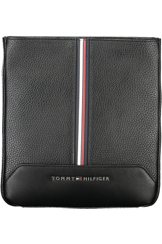 TOMMY HILFIGER MEN&#39;S BLACK SHOULDER BAG