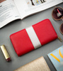 A spacious women's wallet in the style of a 4U Cavaldi pencil case.