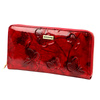 Large patent leather women's wallet with butterflies Gregorio