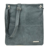 Gray leather leather shoulder bag Beltimore leather 972