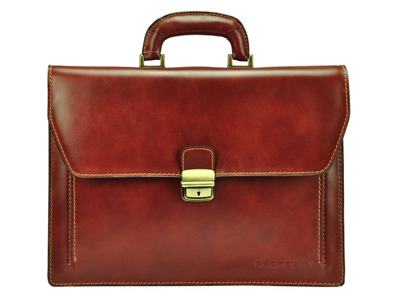 Women's genuine leather briefcase Gregorio 819-1